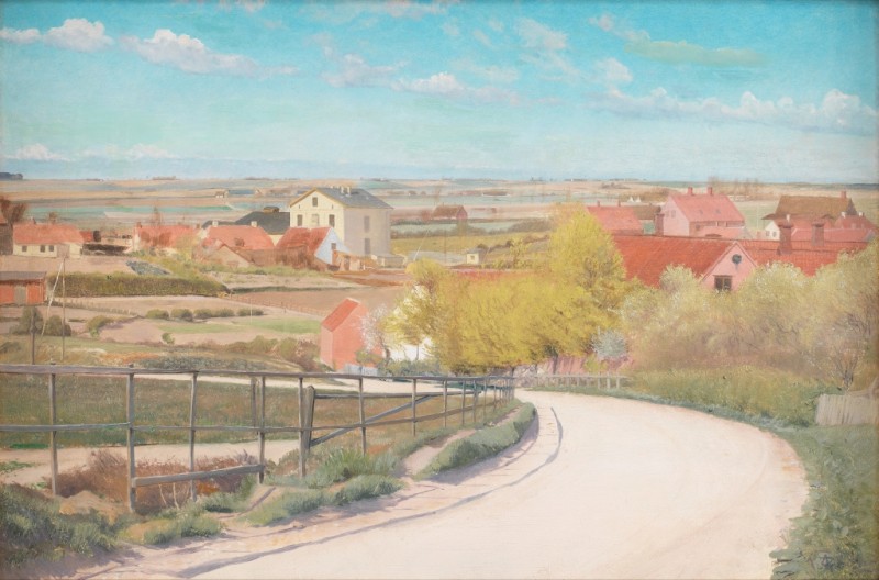 View from a Road on the Outskirts of Næstved, c.1893/96 | Laurits Andersen Ring | Giclée Canvas Print