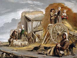 The Haycart, 1641 by Le Nain Brothers | Canvas Print