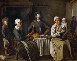Le Nain Brothers | Peasant Family (The Return from the Baptism), 1642 | Giclée Canvas Print