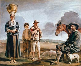 Le Nain Brothers | The Resting Horseman, b.1640 | Giclée Canvas Print