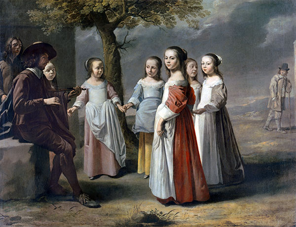 The Dancing Lesson, c.1641 | Le Nain Brothers | Giclée Canvas Print
