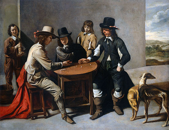 Dice Players (The Gamblers), c.1630/80 | Le Nain Brothers