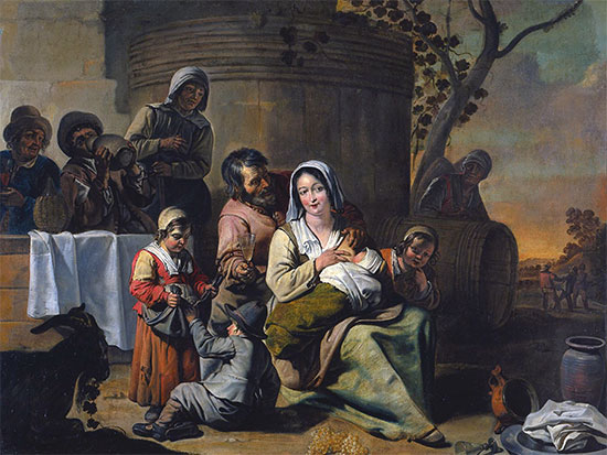 Vintage Scene, c.1650 | Le Nain Brothers