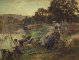 Washerwomen, 1903 | Leon-Augustin Lhermitte