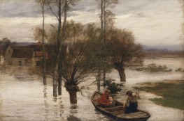 Eine Überschwemmung, 1876 | Leon-Augustin Lhermitte