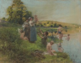 Der Badeplatz, 1889 | Leon-Augustin Lhermitte