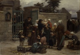The Pardon of Plourin, Brittany, 1877 | Leon-Augustin Lhermitte