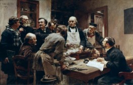 Bernard Performing a Vivisection Experiment, 1889 | Leon-Augustin Lhermitte