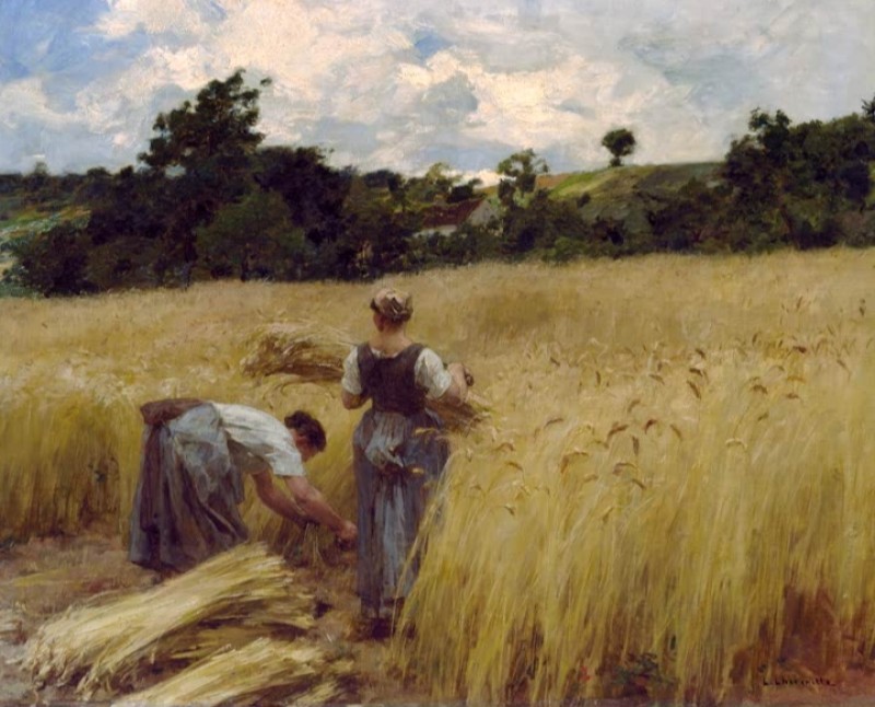 Girls Reaping, n.d. | Leon-Augustin Lhermitte | Giclée Canvas Print