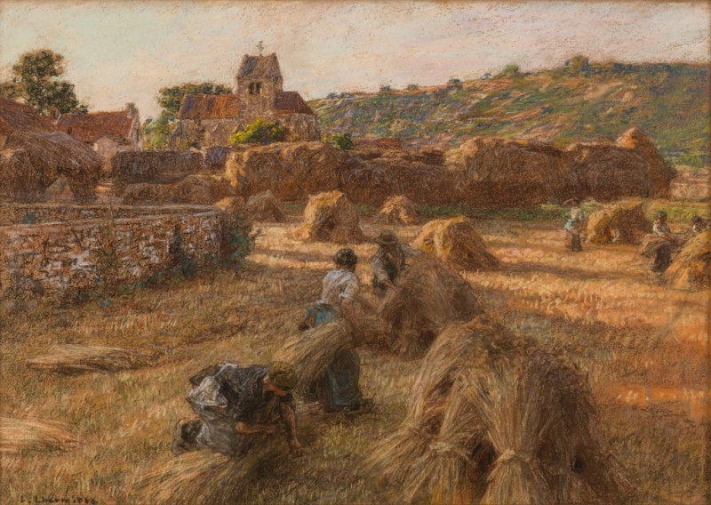 Die Ernte. Die Garbenbilder, 1897 | Leon-Augustin Lhermitte | Giclée Papier-Kunstdruck