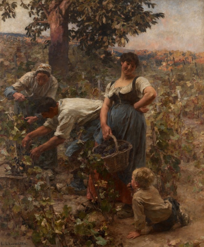 Die Weinlese, 1884 | Leon-Augustin Lhermitte | Giclée Leinwand-Kunstdruck