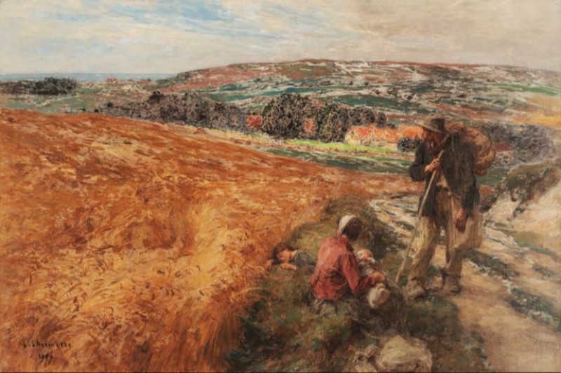 Die Wanderer, 1909 | Leon-Augustin Lhermitte | Giclée Leinwand-Kunstdruck