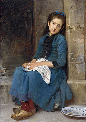 Leon-Jean-Bazille Perrault | Pensive Girl (Innocence), 1904 | Giclée Canvas Print