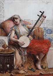 Odalisque, 1887 von Leon Comerre | Leinwand Kunstdruck