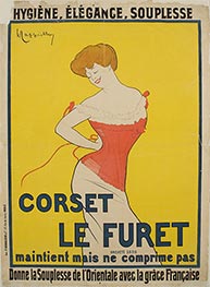 Corset Le Furet, 1901 von Leonetto Cappiello | Papier-Kunstdruck