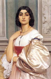 A Roman Lady (La Nanna), c.1858/59 von Frederick Leighton | Leinwand Kunstdruck