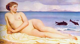 Actaea, the Nymph of the Shore, 1868 by Frederick Leighton | Canvas Print