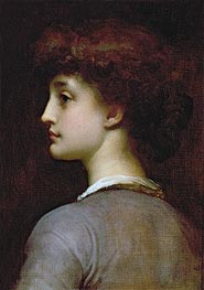 Portrait of a Young Girl, n.d. by Frederick Leighton | Canvas Print