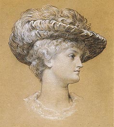 Portrait of Dorothy Dene, 1884 von Frederick Leighton | Papier-Kunstdruck
