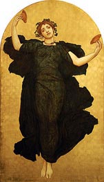 The Dance of the Cymbalists (Central Panel), n.d. von Frederick Leighton | Leinwand Kunstdruck