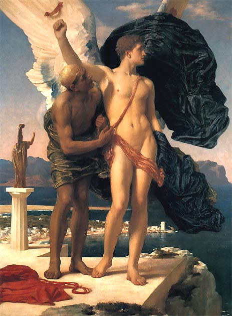 Dädalus und Ikarus, c.1869 | Frederick Leighton | Giclée Leinwand Kunstdruck