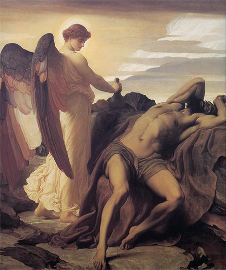 Elijah in the Wilderness, c.1877/78 | Frederick Leighton | Giclée Leinwand Kunstdruck