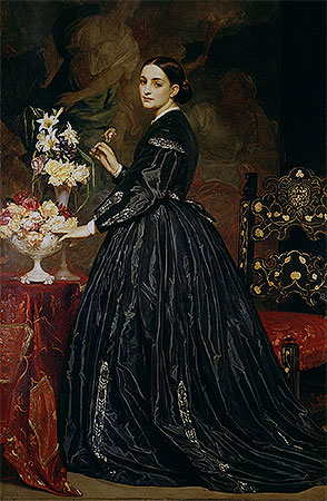 Mrs James Guthrie, c.1864/65 | Frederick Leighton | Giclée Leinwand Kunstdruck