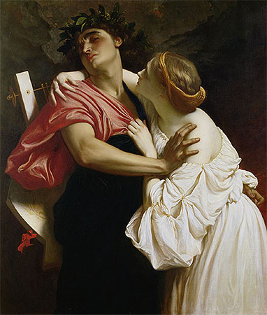 Orpheus and Euridyce, 1864 | Frederick Leighton | Giclée Leinwand Kunstdruck