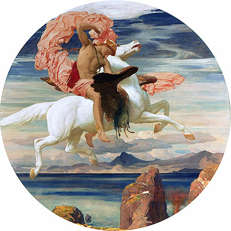 Perseus on Pegasus Hastening to the Rescue of Andromeda, c.1895/96 | Frederick Leighton