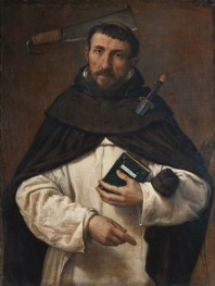 Friar Angelo Ferretti als Heiliger Petrus Martyr, 1549 | Lorenzo Lotto