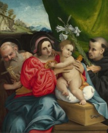 Die Jungfrau und das Kind mit Heiligen, 1522 | Lorenzo Lotto