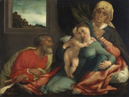 Holy Family with Saints Anne and Joachim, 1535 | Lorenzo Lotto