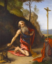 Der heilige Hieronymus in der Wildnis, 1515 | Lorenzo Lotto