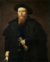 Porträt eines älteren Herrn mit Handschuhen (Liberale da Pinedel), c.1542/44 | Lorenzo Lotto