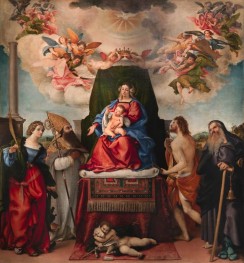 Enthroned Madonna With Child And The Saints, 1521 | Lorenzo Lotto