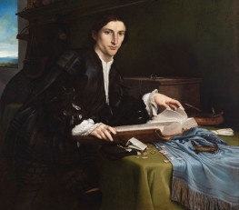 Portrait of a Gentleman in His Studio, 1527 | Lorenzo Lotto