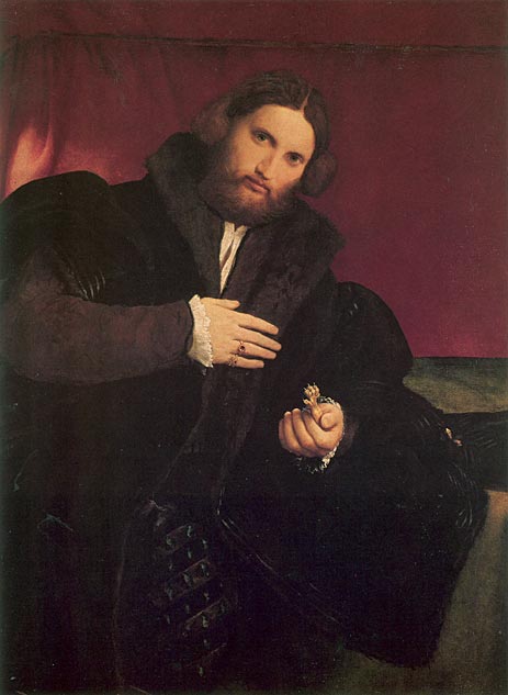 Lorenzo Lotto | Man with a Golden Paw, c.1524/25 | Giclée Canvas Print