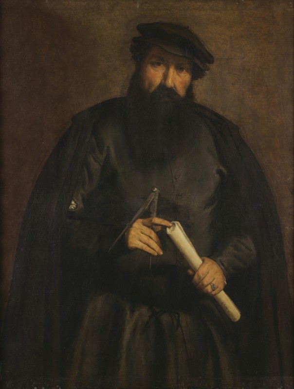 Porträt eines Architekten, 1535 | Lorenzo Lotto | Giclée Leinwand-Kunstdruck