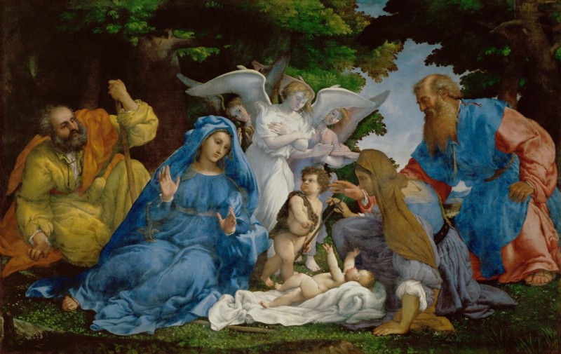 Die Erkennung der göttlichen Natur Christi, c.1525/50 | Lorenzo Lotto | Giclée Leinwand-Kunstdruck