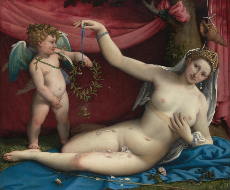 Venus and Cupid, 1520s | Lorenzo Lotto | Giclée Canvas Print