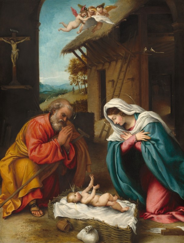 The Nativity, 1523 | Lorenzo Lotto | Giclée Canvas Print