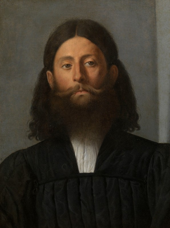 Porträt eines bärtigen Mannes, c.1515/18 | Lorenzo Lotto | Giclée Leinwand-Kunstdruck