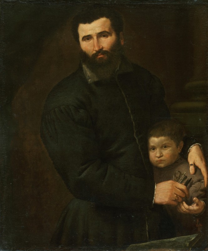 Surgeon Gian Giacomo Bonamigo with His Son Giovanni Antonio, 1544 | Lorenzo Lotto | Giclée Canvas Print