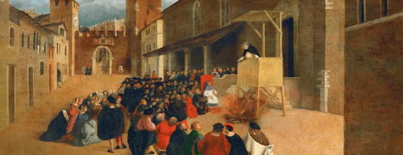 Predigt des hl. Dominikus in Recanati, 1508 | Lorenzo Lotto | Giclée Leinwand-Kunstdruck