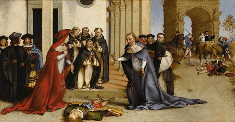 Saint Dominic Resurrecting Napoleon Orsini, c.1513/16 | Lorenzo Lotto | Giclée Canvas Print