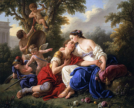 Rinaldo and Armida, 1766 | Lagrenee | Giclée Leinwand Kunstdruck