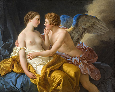 Amour and Psyche, 1767 | Lagrenee | Giclée Leinwand Kunstdruck