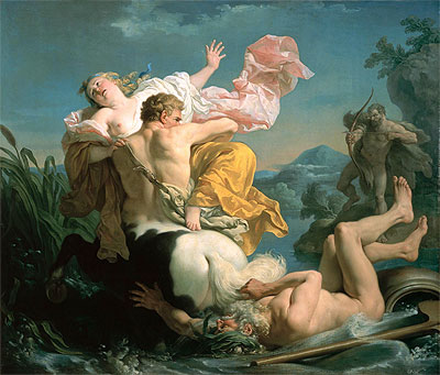 The Abduction of Deianeira by the Centaur Nessus, 1755 | Lagrenee | Giclée Leinwand Kunstdruck