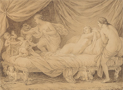 Les Graces lutinees par les amours, 1778 | Lagrenee | Giclée Paper Print