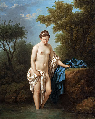 Young Lady at Bath, 1776 | Lagrenee | Giclée Leinwand Kunstdruck